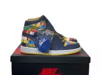 chaussures air jordan 1 mid de flag blue